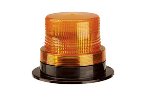 12-80V L.E.D Quad Flash Strobe Light Amber Flange Base - The Battery Cell