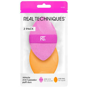 Sponges: Real Techniques - Miracle 2-in-1 Powder Puff Sponge Duo Pack