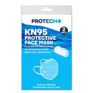 Protech: Protech - KN95 White Mask (2 pack)