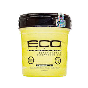 Eco Style Professional Styling Gel: Black Castor & Flaxseed Oil