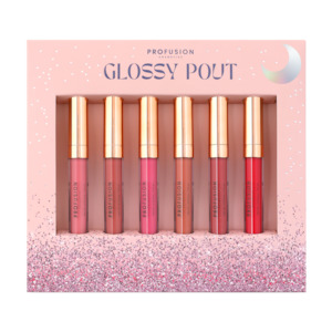 Profusion Cosmetics - Glossy Pout 6pc Lip Gloss Set