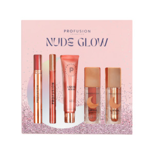 Christmas: Profusion Cosmetics - Nude Glow 5pc Lip & Blush Set