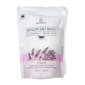 New Items Copy: Bathefex - Epsom Salt Bath: Lavender + Green Tea (1.4kg)