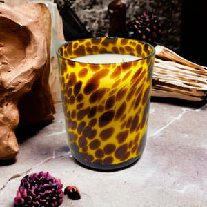 Blackmilk Candles: Vogue Leopard Jumbo - Black Raspberry Vanilla