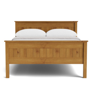 Slat Beds Single: HILTON HIGH FOOT SLAT BED | ALL SIZES | NZ MADE