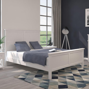 Slat Beds Queen: SINTRA HAMPTON STYLE QUEEN SLAT BED