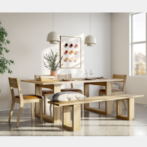 OHOPE DINING TABLE | 4 SIZES | NZ PINE OR AMERICAN ASH | NZ MADE