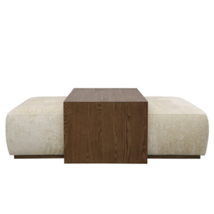ADRIAN COFFEE TABLE | OTTOMAN SET | NATURAL