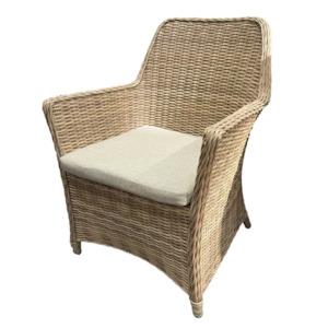 RAFFLES BAY OUTDOOR WICKER CHAIR | NATURAL