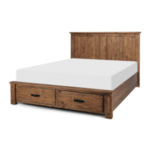 OBERON QUEEN SLAT BED WITH DRAWERS