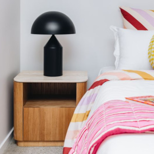 New: STASH 1 DRAWER BEDSIDE | TRAVERTINE TOP