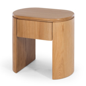 New: CLOVER OAK BEDSIDE CABINET | OAK TOP