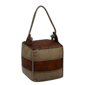TRIBAL LEATHER & CANVAS DOOR STOP