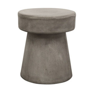 MUSHROOM CONCRETE SIDE TABLE | GREY