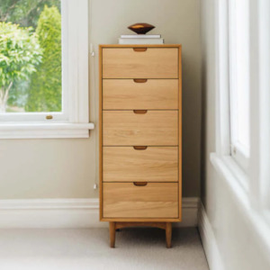 On Pre Order: OSLO 5 DRAWER TALLBOY