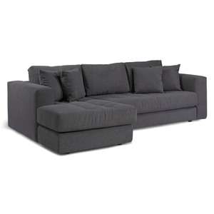 Lounge Suites Collection: HUGO 3 SEATER CHAISE | SHADOW