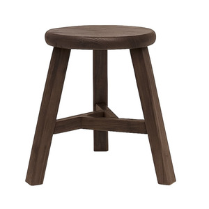Dining: PARQ ROUND STOOL | WALNUT