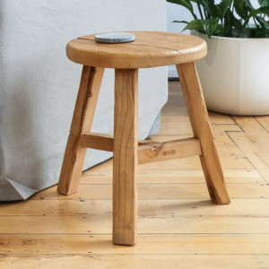 Dining: PARQ ROUND STOOL | NATURAL