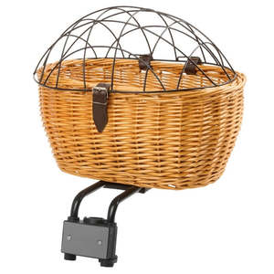 Baskets: M-Wave Wicker Pet Basket with Cover