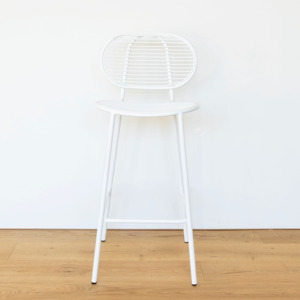 Living: Fitzroy Barstool 65cm | White