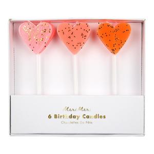 Birthday Candles: Heart Candles