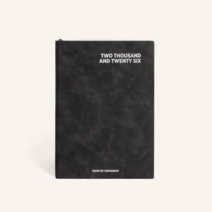 Stationary: 2026 A5 Daily Diary | Faux Leather | Onyx