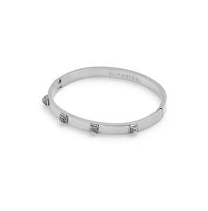 Silk Steel: Prism Bangle | Silver