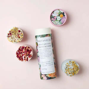 Botanical Skincare: Floral Bath Bomb Tube | Trio