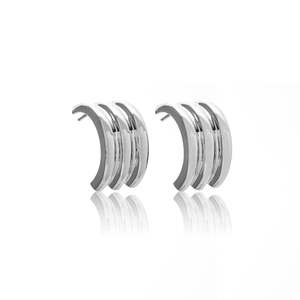 Ella Hoops | Large | Silver