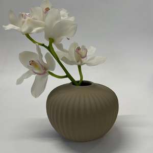 Vases: Hart Vase | Warm Grey