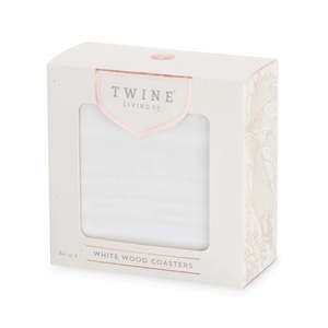 Whitewash Coasters | Set of 4