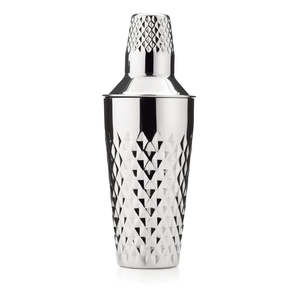 Faceted Stainless Steel Cocktail Shaker