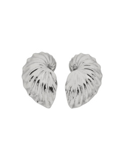 Paper Nautilus Earrings | Sterling Silver