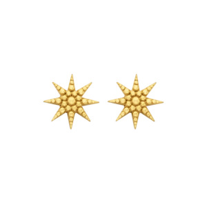 Morning Star Stud | 22k Gold Plate
