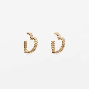 Hoop Earrings: Gold Heart of Balls Earrings
