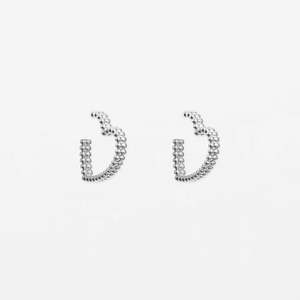 Silver Heart of Balls Earrings