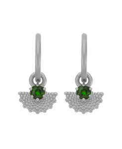 Hoop Earrings: Eos Earrings | Chrome Diopside