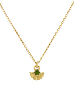 Gold Necklaces: Eos Necklace | Chrome Diopside