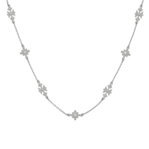 Silver Necklaces: Ayllu Necklace | Sterling Silver | White Zircon