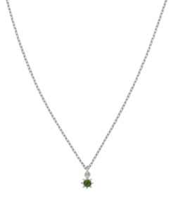 Stella Necklace | Sterling Silver | Chrome Diopside