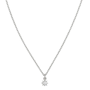 Stella Necklace | Sterling Silver | White Zircon