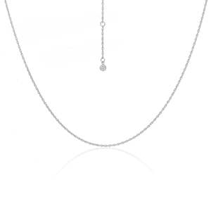 Fine Rope Necklace | Silver
