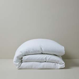 Bedding: Ravello Linen Quilt Cover | White | Queen