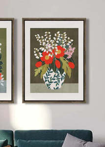 Living: Wall Art Circa Print | Leaf Vase