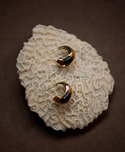 Hoop Earrings: Cira Hoops | 22K Gold Plate