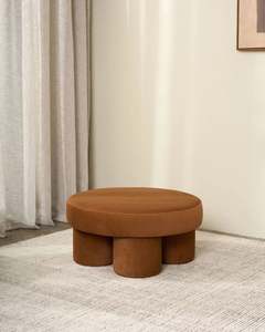 Living: Lume Ottoman | Walnut