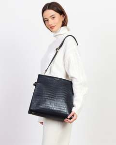 Accessories 1: Beatrice Bag | Black Croc