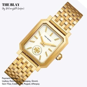 Products: Tory Burch Robinson Mesh Gold Bracelet Watch