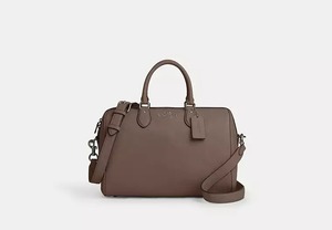 Brands: Coach Rowan Large Satchel Bag Coffee Brown