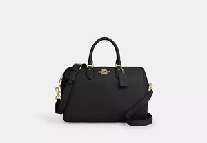 Coach Rowan Large Satchel Bag Pitch Black